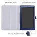MediaPad T3 7.0 Case,Mama Mouth PU Leather Folio 2-Folding Stand Cover with Stylus Holder for Huawei MediaPad T3 7.0 Inch Tablet,Dark Blue