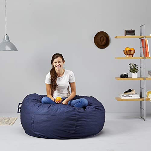Big Joe Fuf Foam Filled Bean Bag Chair, Large, Cobalt Lenox Pricepulse