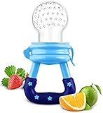 Qingsun Baby Weaning Tool Safe Feeding Tool Pacifier Clip Attache Pacifier Bottles for Baby KidsBaby in Blue