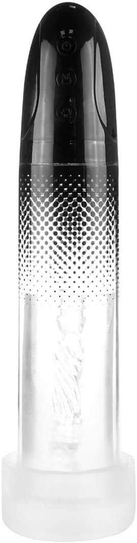 Me You Us Platinum Duo Automatic Penis Pump Masturbator – Rechargeable Suction Pump with 3 Modes & Textured Stroker Sleeve for Men – Transparent Cylinder, Travel Lock, USB Charging