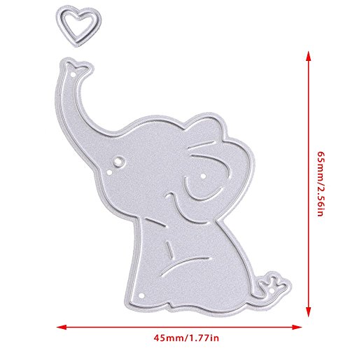 LIYUDL Metal Cutting Dies Stencil Template Mould for DIY Scrapbook Album Paper Card Craft Decoration New(Elephant Baby)