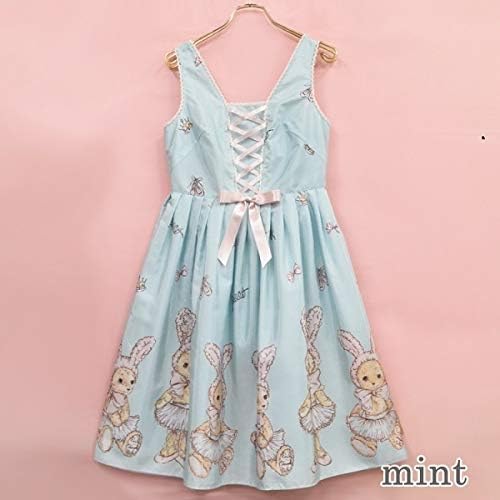 Amazon エミリーテンプルキュート Emily Temple Cute Sister Bear レースアップワンピース ミント M ワンピース チュニック 通販