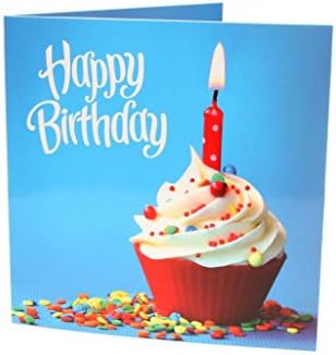 Spreengs Video Greeting Card - The One With The Sprinkled Cupcake, 4.3"