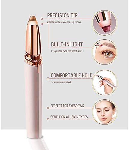 Coolkid Eyebrow Hair, Electric Painless Eyebrow Trimmer Eyebrow Hair Remover Epilator for Women for Christmas Gift, Ornaments