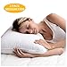 Homelike Moment Bed Pillows for Sleeping 2 Pack Down-Alternative Pillow Standard Queen Size Pillows Set of 2 Cotton Fabric - 20x26 Standard Queen Pillow