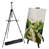 Easel Stand, Metal Adjustable Display Tripod Floor Easel Extend from 20.5
