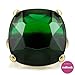 Green CZ Ring - Goldtone
