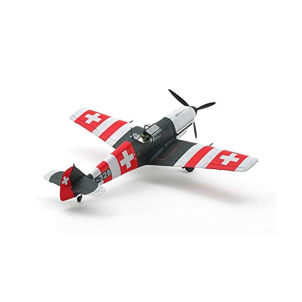 TAMIYA 25200 1:48 ME Bf109 E-3 Schweiz, originalgetreue Nachbildung, Modellbau, Plastik Bausatz, Basteln, Hobby, Kleben… – Bild 4