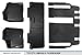 MAXLINER Custom Fit Floor Mats 3 Row Liner Set Black Compatible with 2013-2020 Toyota Sienna 8 Passenger Model