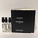 Lot of 3 C H A N E L Bleu De 1.5ml EDT Sample Sprays For Men