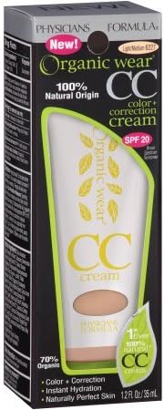 Physicians Formula Organic Wear CC Cream 6227 Light/Medium 1.2 fl oz