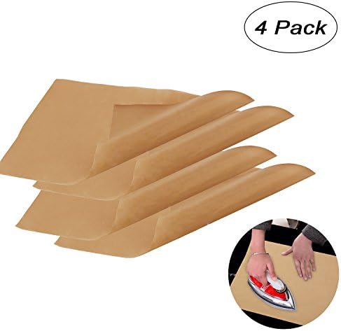 Zaker 4-Pack Teflon PTFE Sheet for Heat Press Transfers, 11.8" x 15.7" Non Stick Heat Resistant Craft Sheet for Protecting Vinyl, Clothes and Iron