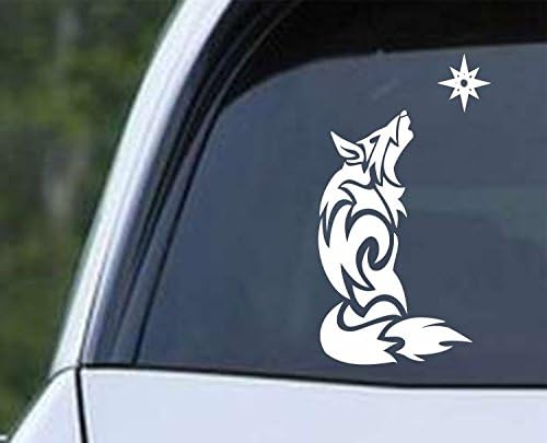 Tribal Wolf (a) Die Cut Vinyl Decal Sticker
