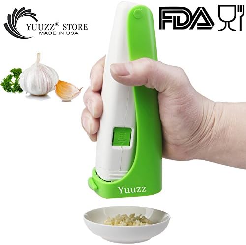 Yuuzz Garlic Cuber,Garlic Press,Garlic Sauce BPA-free,Manual Garlic Cutter,Cutter Squeeze Garlic Mincer Press Chopper