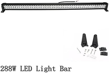 Yingtex 50inch 288w LED Work Light Bar Spot/Flood Combo Beam Off Road Lamps ATV SUV UTE 4x4 4wd