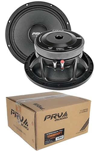 2X 10 PRV Audio Mid Bass Loud Speaker ohm 3200W 10MB800FT in