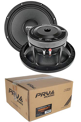 2X 10 PRV Audio Mid Bass Loud Speaker ohm 3200W 10MB800FT in