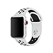 Yearscase Apple Watch Band 42MM, Soft Silicone Replacement Band for Apple Watch Series 3, Series 2, Series 1, Sport , Edition, M/L Size - White / Black