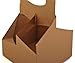 SCT 4-Corner Pop-Up Food and Drink Trays, 4-Cup Up to 24 oz, 6.5 x 6.25 x 9, Brown, Paper, 250/Carton