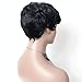 AIWEISE Human Hair Short Pixie Wigs for Black Women Short Human Hair Curly Wigs Short Black Wigs for African Americans