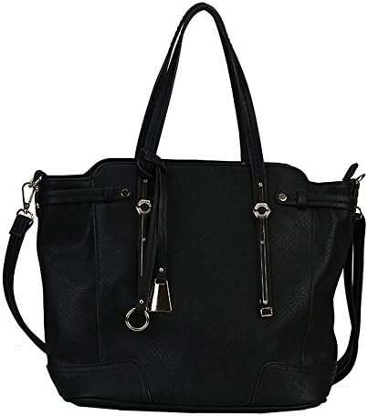 Diophy Faux PU Leather Tote Hobo With Removable Strap and Gold Metal Décor Women's Purse Handbag YD-1890