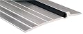 Pemko Latching Panic Exit Threshold, Mill Finish Aluminum with Black Thermo Seal insert, 5"W x 36"L x 1/2"H