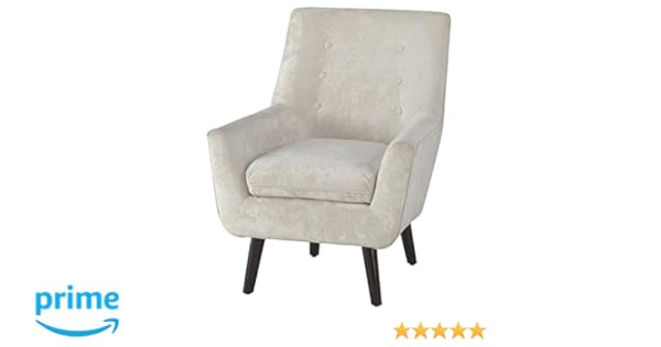 Ashley Furniture Signature Design Zossen Accent Chair Contemporary Style Ivory Tufted Back