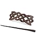 Evolatree Natural Hair Barrettes for Women and Men - Handmade Wood Barrette Hair Pin - Unique Wooden Hair Styling Accessories - 4