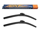 AERO Premium All-Season Beam Windshield Wiper Blades Replacement for GMC Terrain 2014-2010 24"+17" (Set of 2)