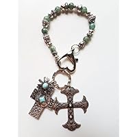 Celtic Cross Purse Charm, Charm for your purse, shoulder bag charm, backpack charm, ornament