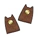 Hide & Drink, Cat Shaped Cord Keeper (Cord Clam) 2-Pack Handmade :: Swayze Suede