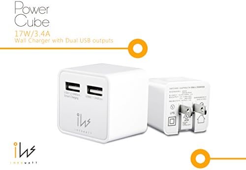 innowatt 17W/3.4A Dual USB Power Cube