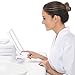 Prosper Beauty Lighted Makeup Mirror Vanity [LIT 36 LED Lights Bright Natural Beauty Cosmetic Travel Trifold 1x / 2X / 3X Magnification USB Charging 180 Degree Adjustable Stand (White)