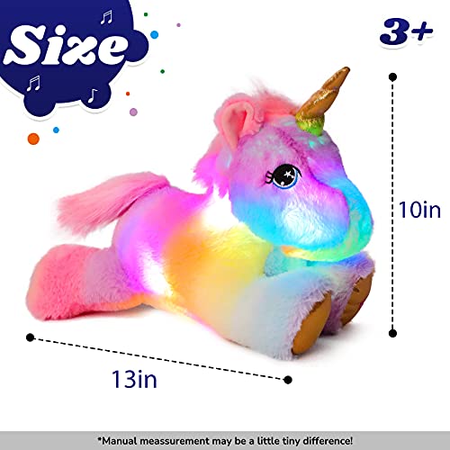 Night Light Light Up Unicorn Plush Toy Cuteoy Musical Plush