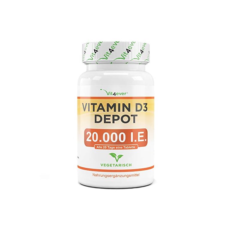 Vit4ever® Vitamin D3 10.000 I.E + Vitamin K2 200 mcg / 180 Tabletten