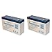 Powersonic PS-6100 6v 12ah Deep-cycle Rechargeable Sla Energy Storage Battery - 2 Pack