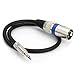TISINO Mini Jack 3.5mm (1/8 Inch) TRS Stereo Male to XLR Male Balanced Interconnect Audio Cable - 1.6 Feet