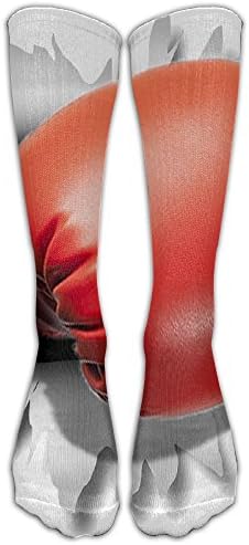 High Socks Red Boxing Gloves Boots Long Knee Sock Crew Tube Stockings For Travel And Sport