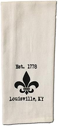 Louisville Fleur de Lis Tea Towel