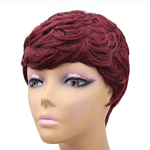 Short Wigs, Pixie Cut Wigs for Black Women Pixie Curly Synthetic Wigs
