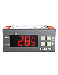 Origin Elitech STC 1000 110V controlador digital de temperatura, termostato en centígrados con 2 relés de sensor