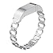 ANCOOL Compatible with Fitbit Flex Bands Men Women, Stainless Steel Replacement Strap Accessory Metal Bracelet Wristband for Fitbit Flex, NOT for FLEX 2. (Silver)