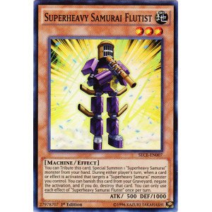 Yu-Gi-Oh! - Superheavy Samurai Flutist (SECE-EN007) - Secrets of Eternity - 1st Edition - Super Rare