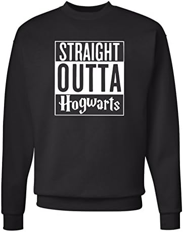 magic moments Straight Outta Hogwarts Harry Potter Humour Funny Party Present Christmas Sarcastic Gift Black Sweatshirt Jumper