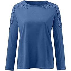 iPOGP Women's Round Neck Solid Color Hollow