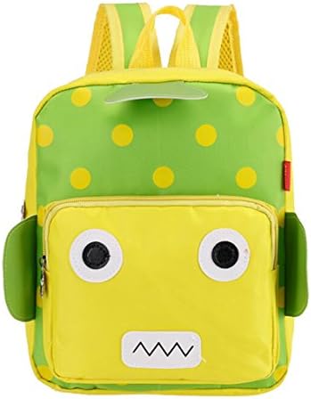 Kids Robot Backpack Kindergarten Toddler Cartoon Cute Schoolbag Child Baby Rucksack (yellow)