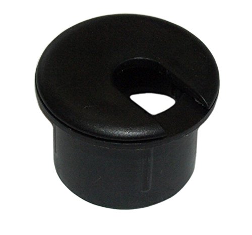 MyCableMart 4 Cut-Hole Size White Round Wire Management Grommet with Removable Lid