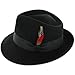 Belfry Gangster 100% Wool Stain-Resistant Crushable Dress Fedora in 4 Colors