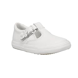 Keds girls Daphne Mary Jane Flat, White Leather, 9