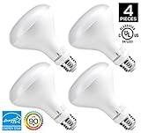 Hyperikon BR30 LED Bulb Dimmable, 12W (75W Equivalent), 2700K (Warm White), Wide Flood Light Bulb, Medium Base (E26), UL & ENERGY STAR - Great for Kitchen, Living Room, Hallways (4 Pack)